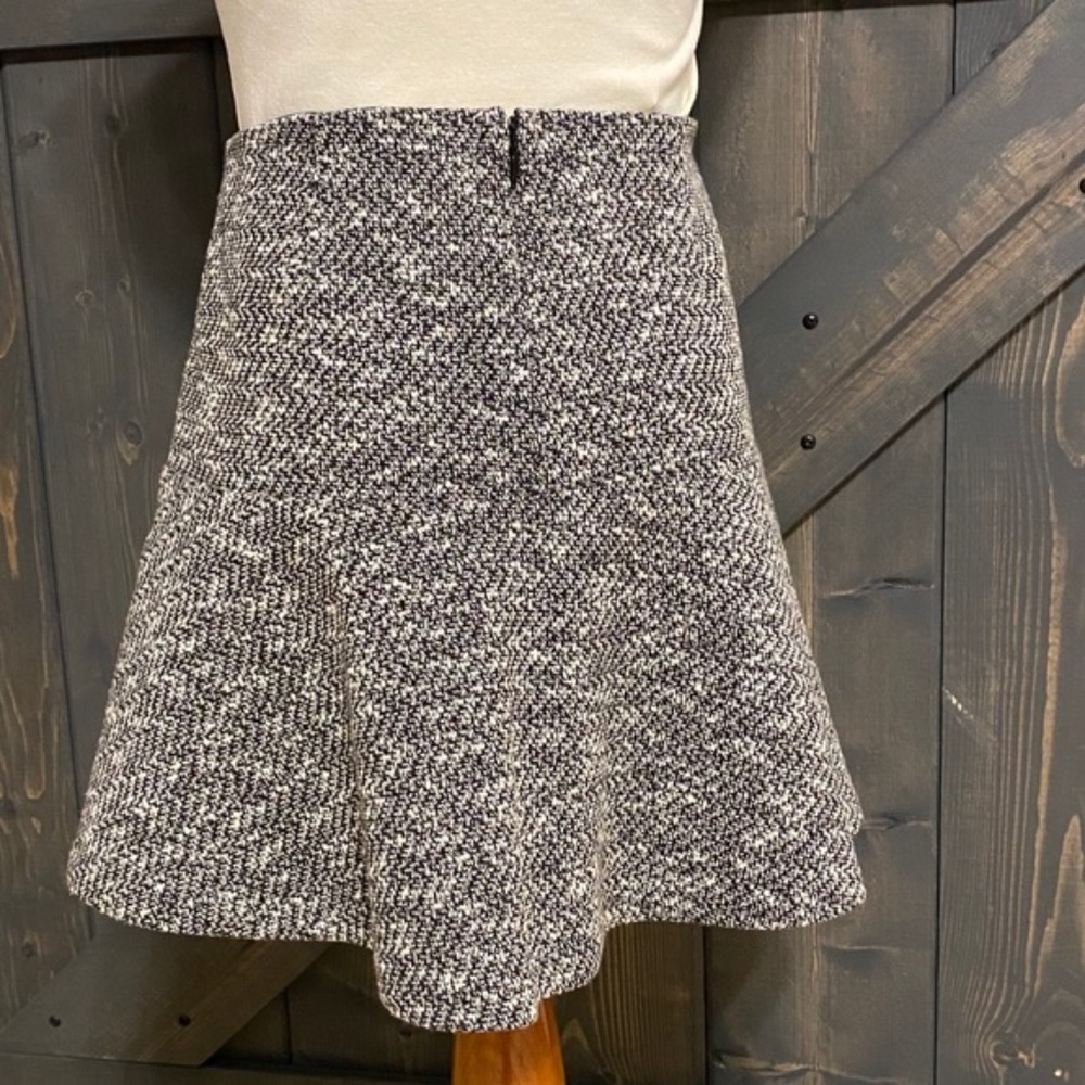 LOFT Tweed Skater Skirt (Grey) - Picture 3 of 4